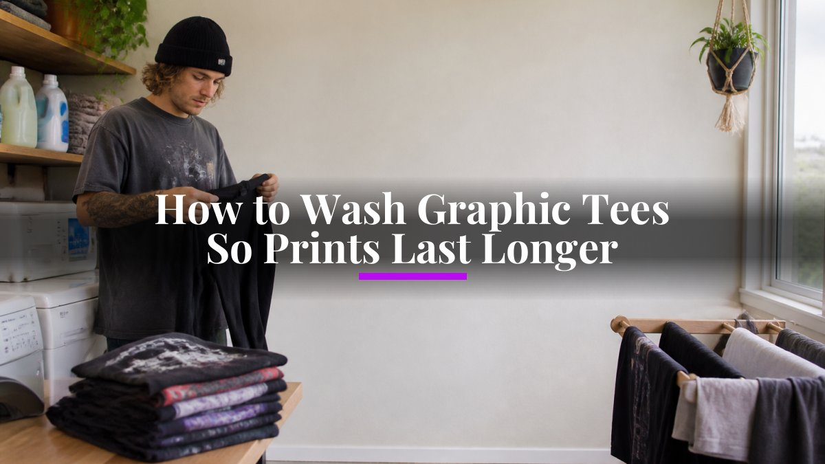 How to Wash Graphic Tees So Prints Last Longer