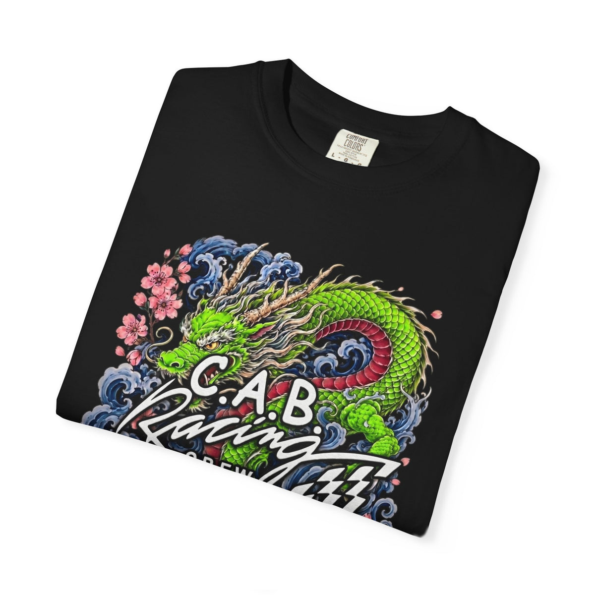 C.A.B. Racing Crew — "Green Dragon & Koi" Graphic tee