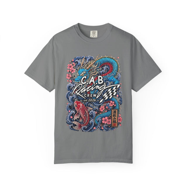 C.A.B. Racing Crew - "Blue Dragon & Koi" Graphic Tee