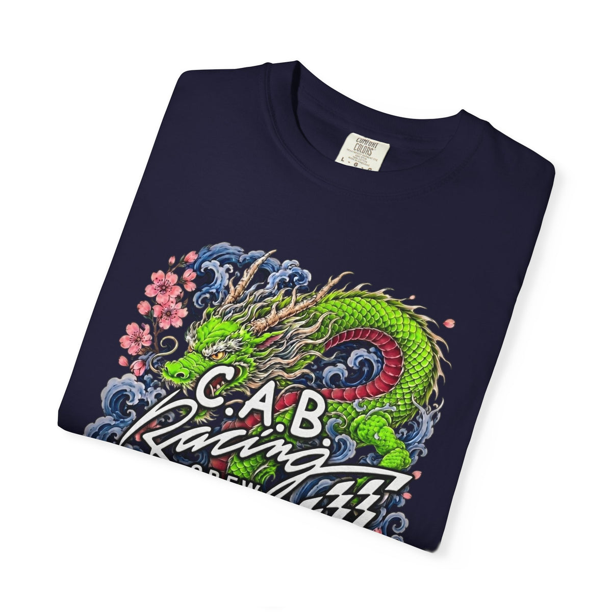 C.A.B. Racing Crew — "Green Dragon & Koi" Graphic tee