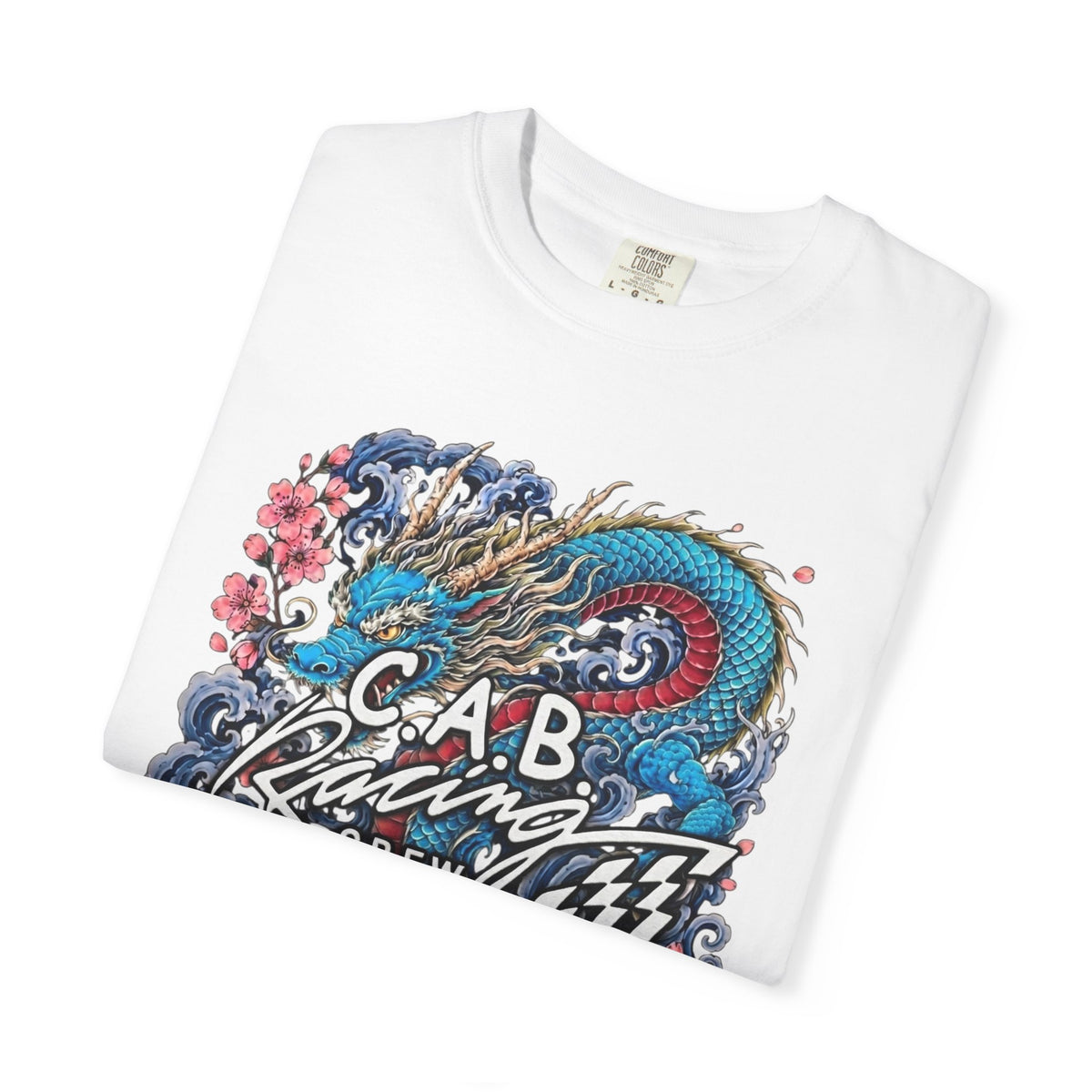 C.A.B. Racing Crew - "Blue Dragon & Koi" Graphic Tee
