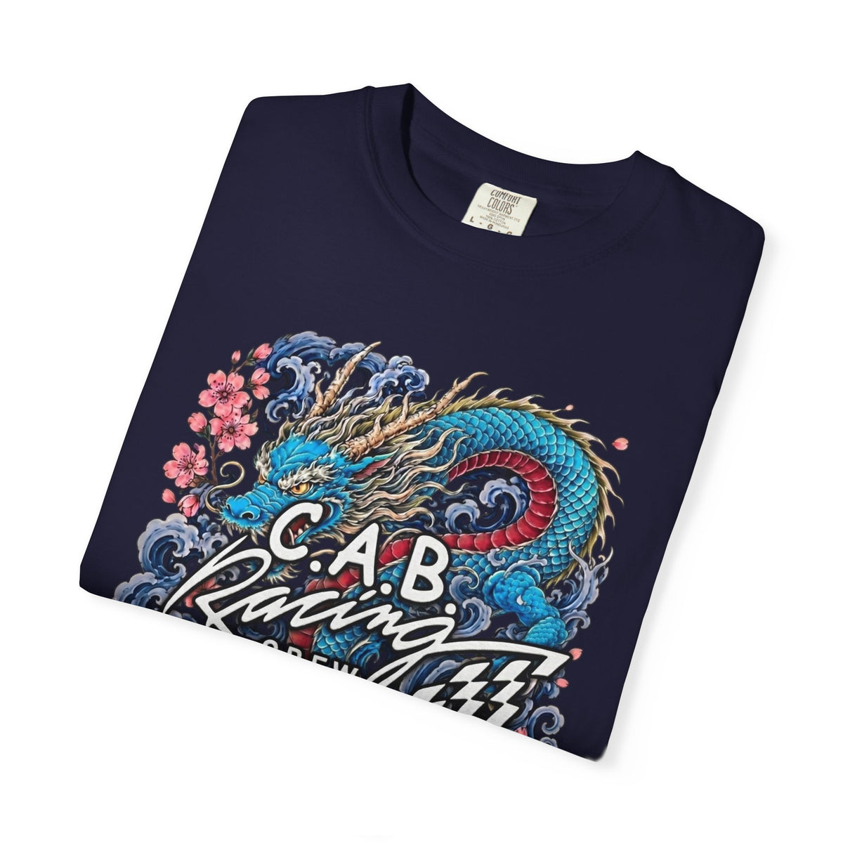 C.A.B. Racing Crew - "Blue Dragon & Koi" Graphic Tee