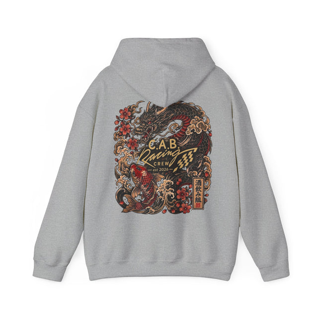 C.A.B Racing Crew Hoodie — Koi & Dragon Japanese Streetwear