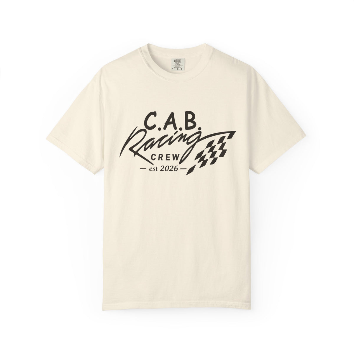 Racing Crew T-Shirt — C.A.B. Racing Helmet Graphic Tee
