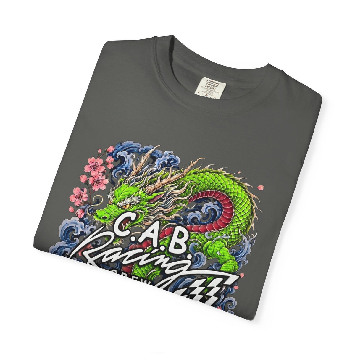 C.A.B. Racing Crew — "Green Dragon & Koi" Graphic tee