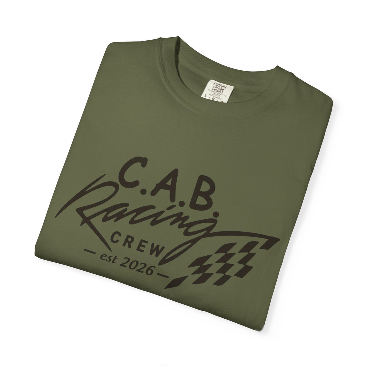 Racing Crew T-Shirt — C.A.B. Racing Helmet Graphic Tee