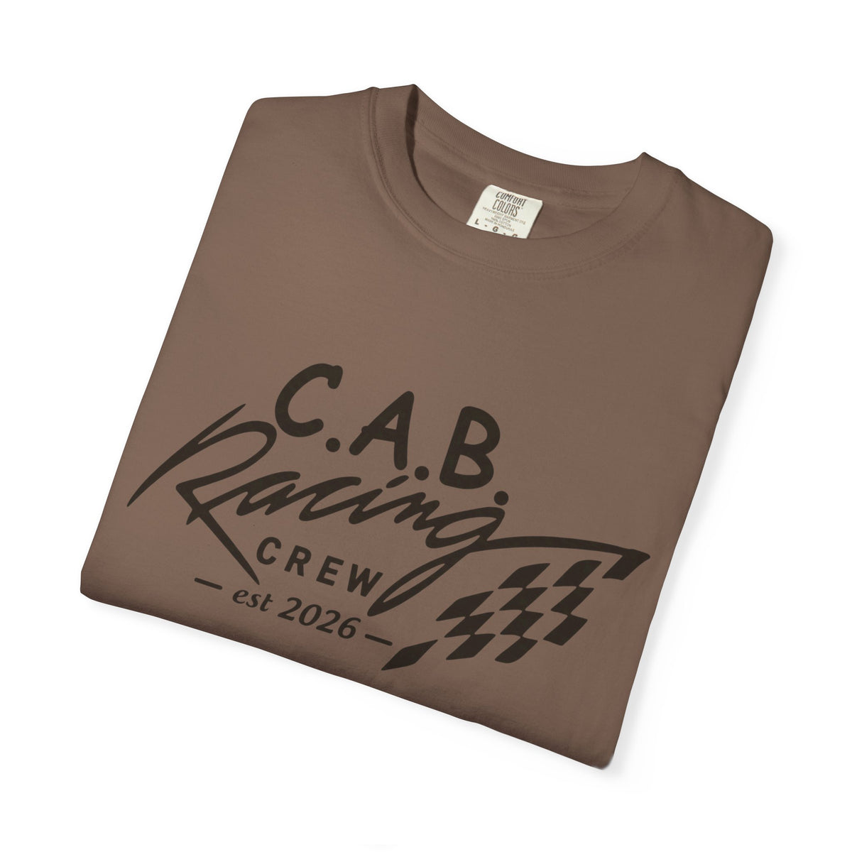 Racing Crew T-Shirt — C.A.B. Racing Helmet Graphic Tee