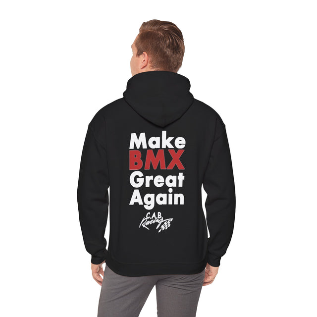C.A.B. Racing Crew Hoodie - "Make BMX Great Again" Graphic Sweatshirt