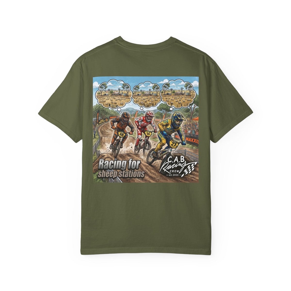 C.A.B. Racing Crew - 'Racing for Sheep Stations' Graphic Tee