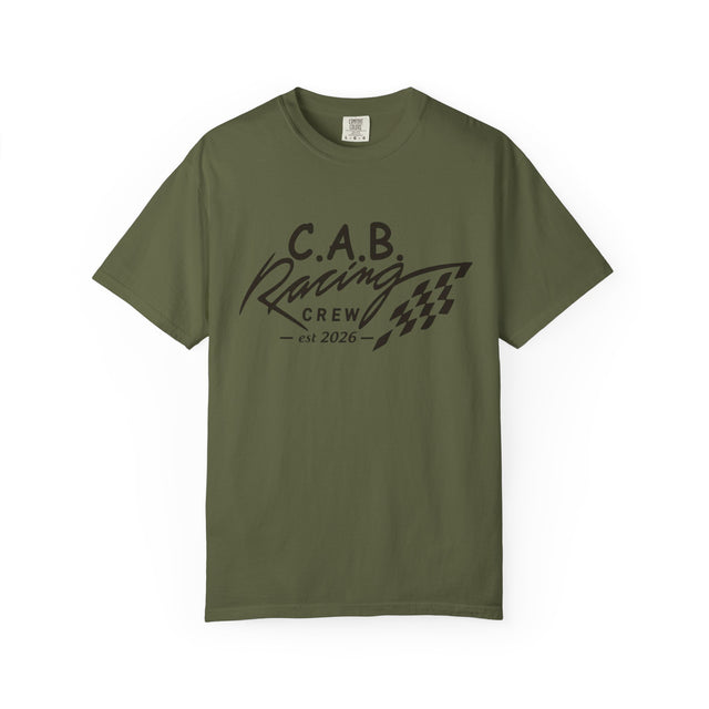 Racing Crew T-Shirt — C.A.B. Racing Helmet Graphic Tee