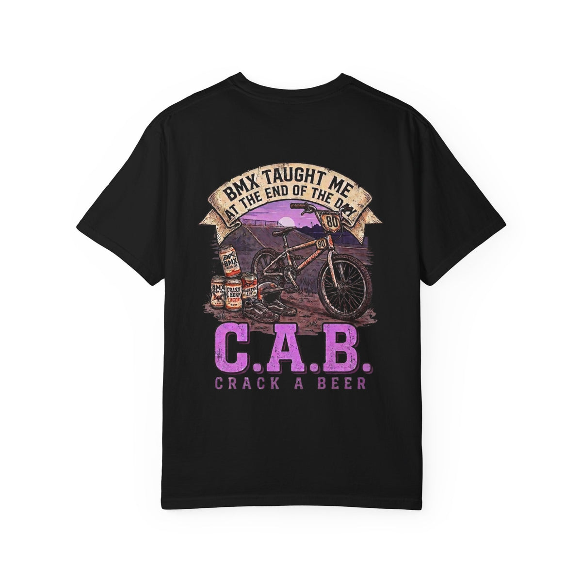 'BMX Taught me' Graphic T-Shirt — C.A.B. Racing tee