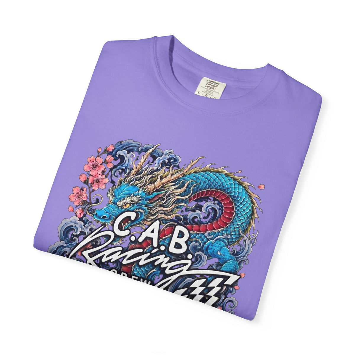 C.A.B. Racing Crew - "Blue Dragon & Koi" Graphic Tee
