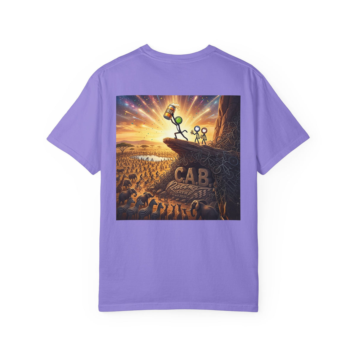 Racing Crew T-Shirt — "C.A.B. Racing Crew - Beer King" Graphic Tee