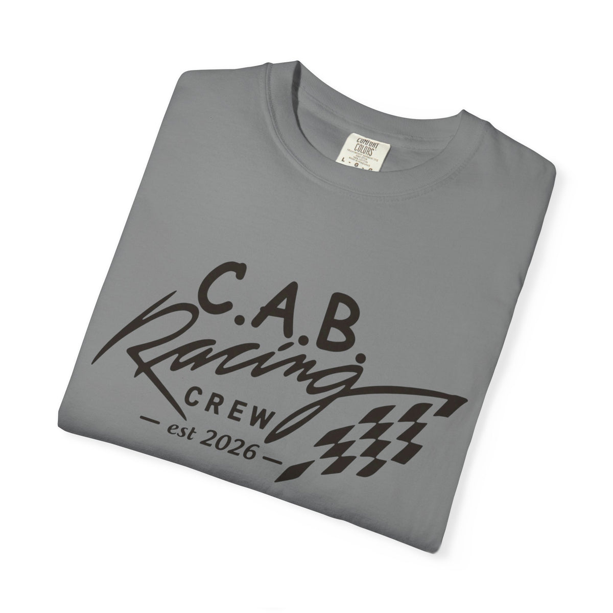 Racing Crew T-Shirt — C.A.B. Racing Helmet Graphic Tee