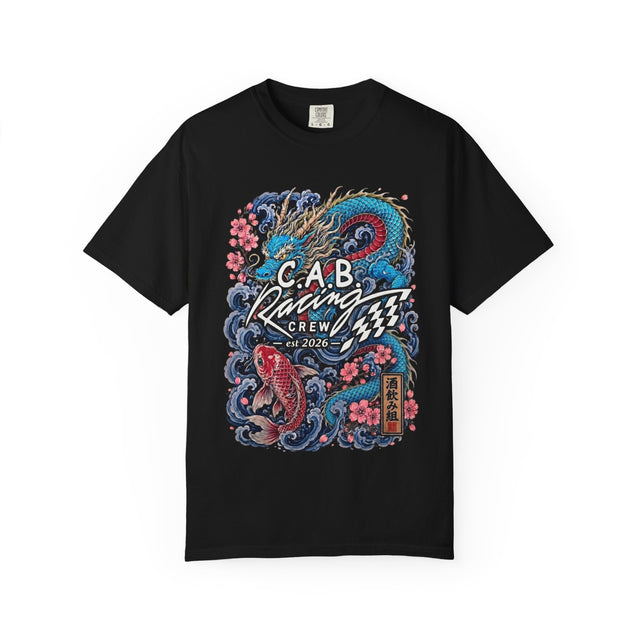 C.A.B. Racing Crew - "Blue Dragon & Koi" Graphic Tee