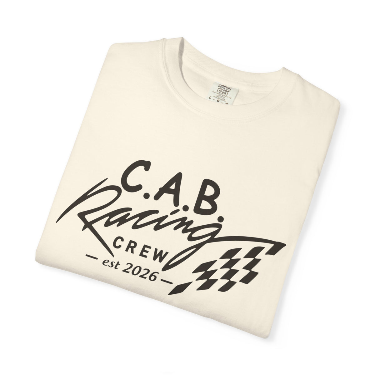 Racing Crew T-Shirt — C.A.B. Racing Helmet Graphic Tee
