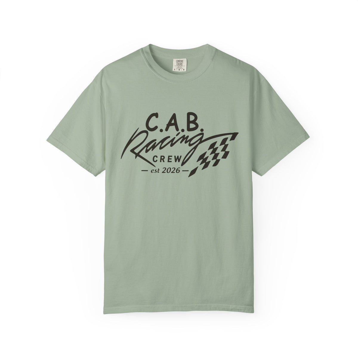 Racing Crew T-Shirt — C.A.B. Racing Helmet Graphic Tee