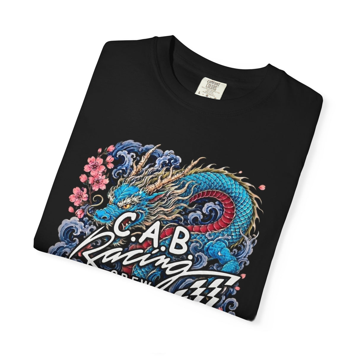 C.A.B. Racing Crew - "Blue Dragon & Koi" Graphic Tee