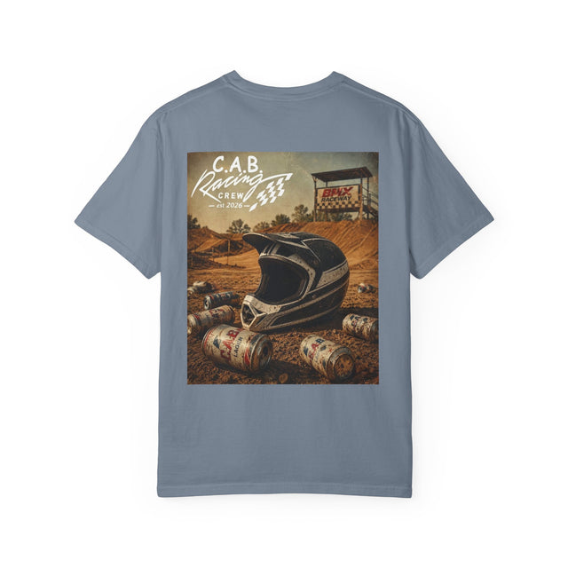 Racing Crew T-Shirt — C.A.B. Racing Helmet Graphic Tee
