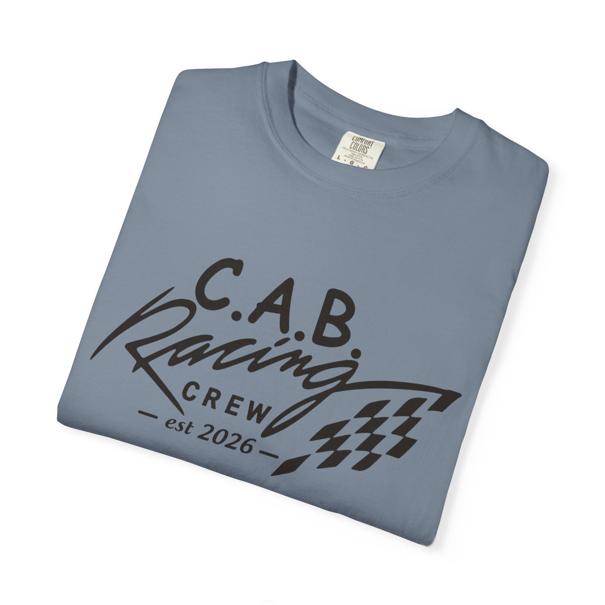 Racing Crew T-Shirt — C.A.B. Racing Helmet Graphic Tee