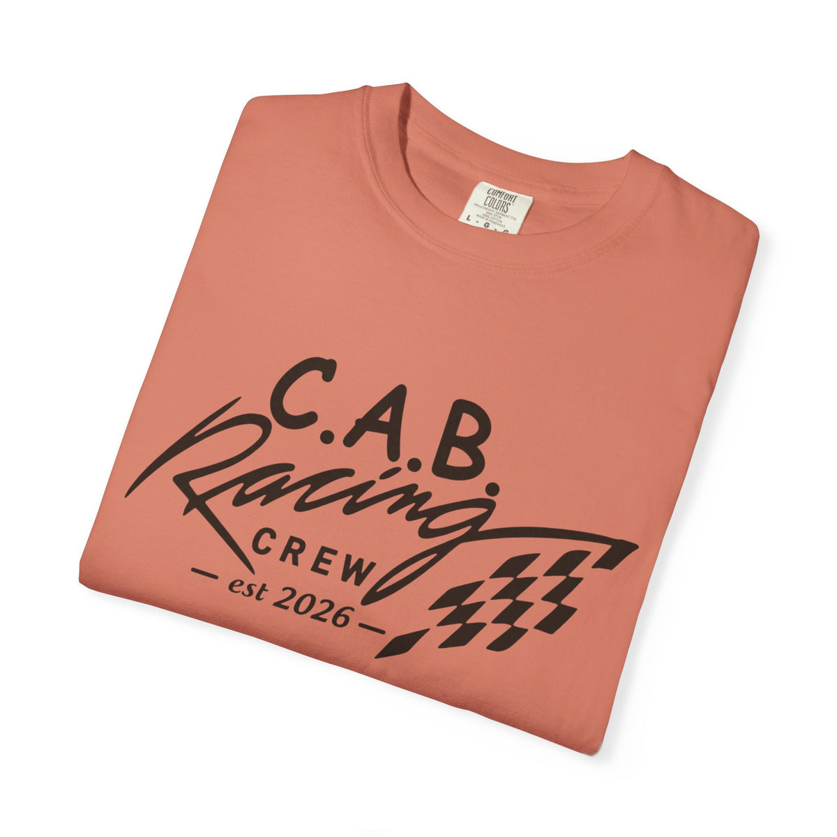 Racing Crew T-Shirt — C.A.B. Racing Helmet Graphic Tee