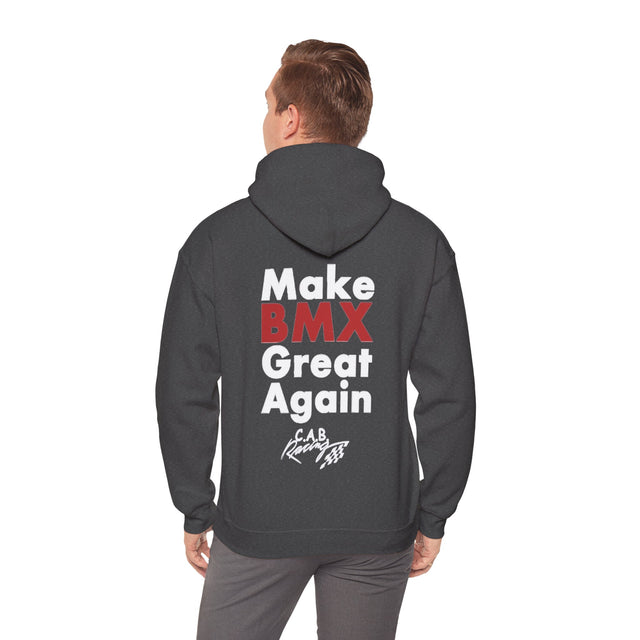 C.A.B. Racing Crew Hoodie - "Make BMX Great Again" Graphic Sweatshirt