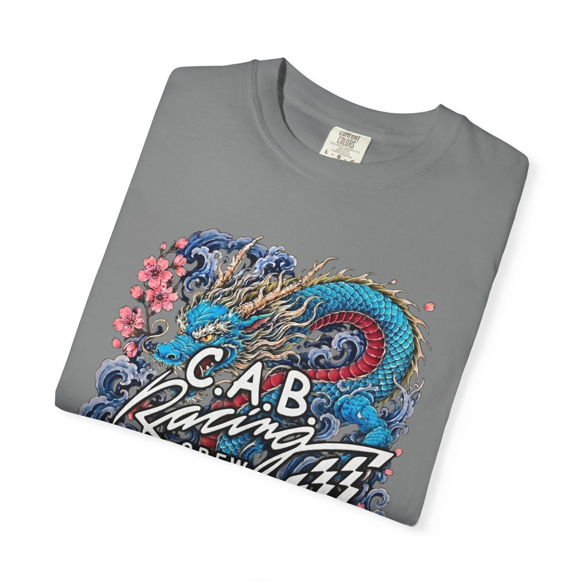 C.A.B. Racing Crew - "Blue Dragon & Koi" Graphic Tee