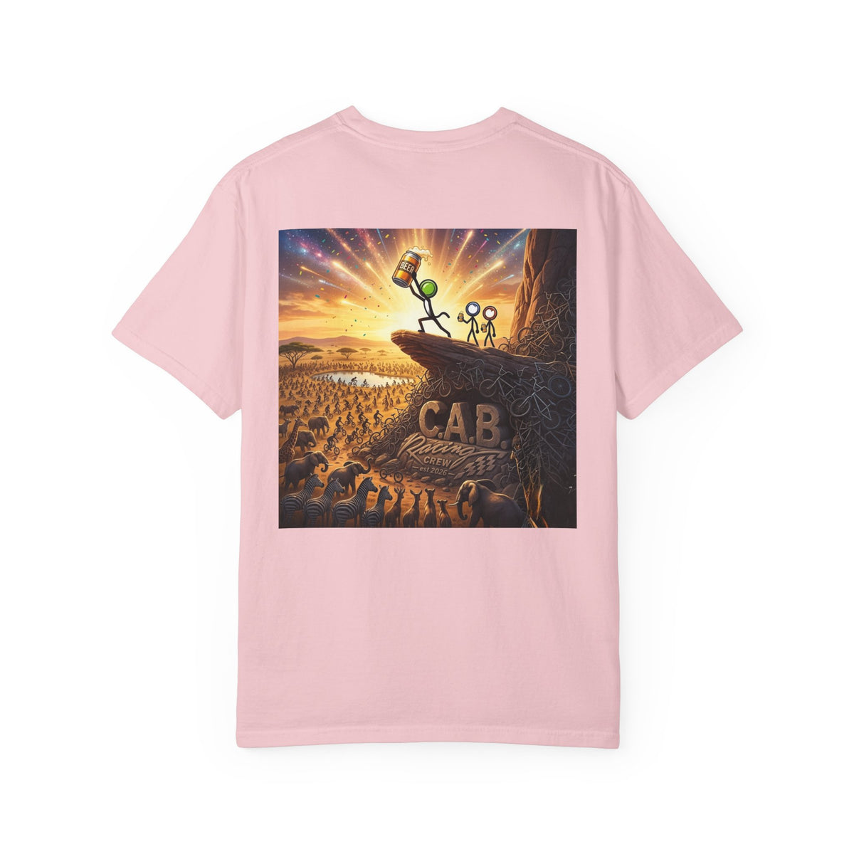 Racing Crew T-Shirt — "C.A.B. Racing Crew - Beer King" Graphic Tee