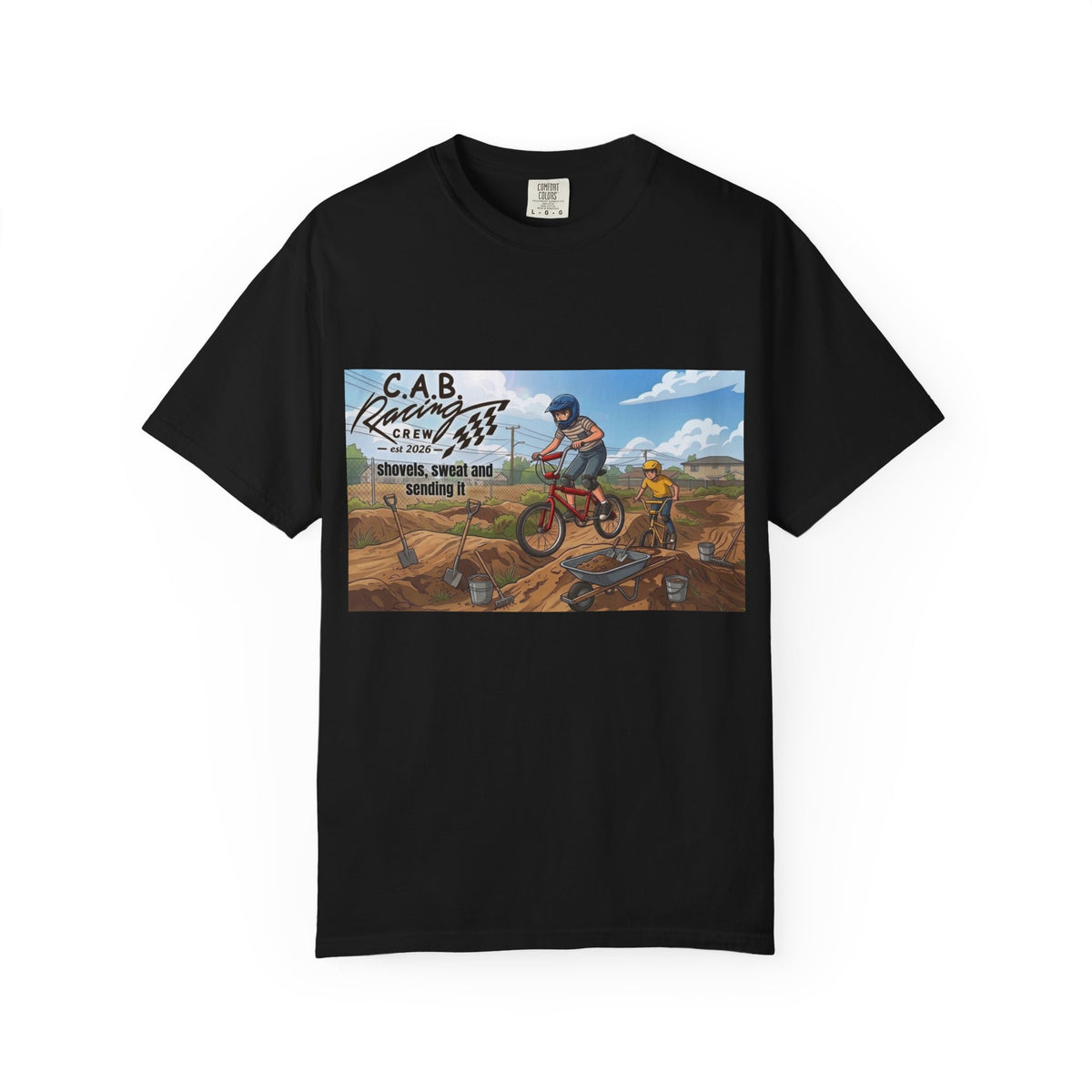 C.A.B. Racing Crew - " Shovels, and sweat" Graphic T-Shirt