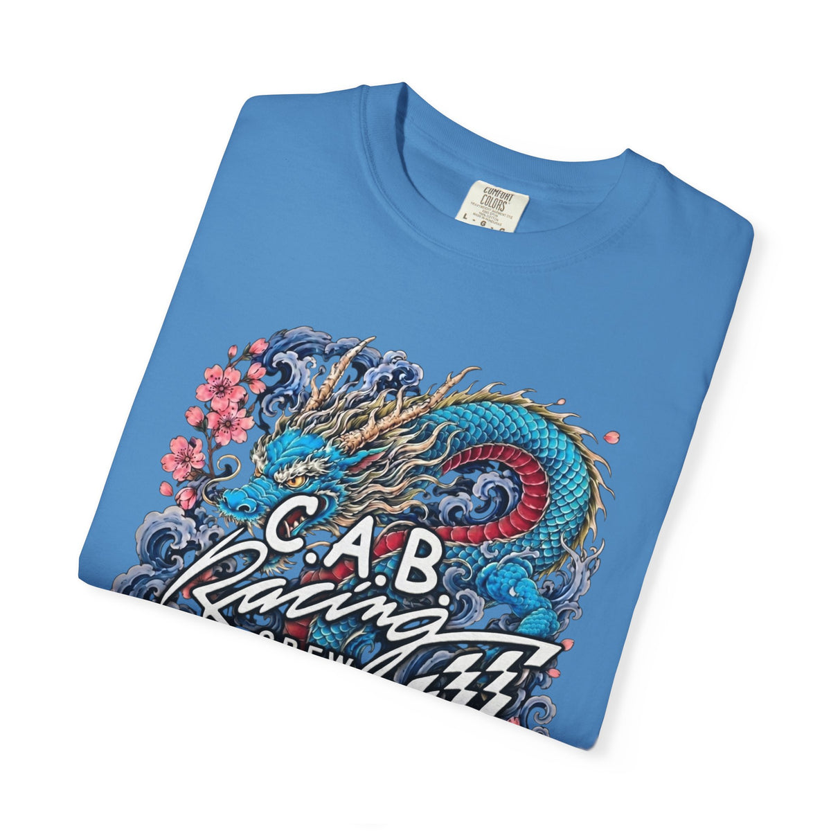 C.A.B. Racing Crew - "Blue Dragon & Koi" Graphic Tee