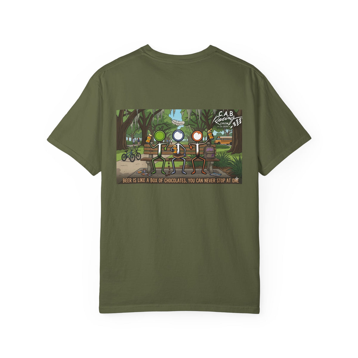 Racing Crew T-Shirt — C.A.B. Racing "Gump" Graphic Tee