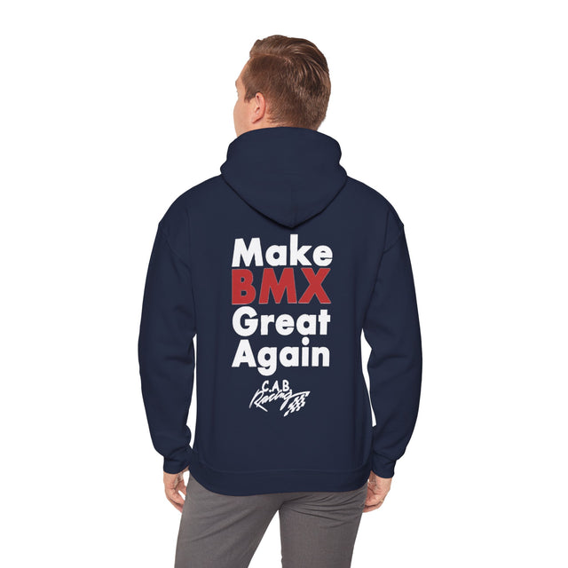C.A.B. Racing Crew Hoodie - "Make BMX Great Again" Graphic Sweatshirt