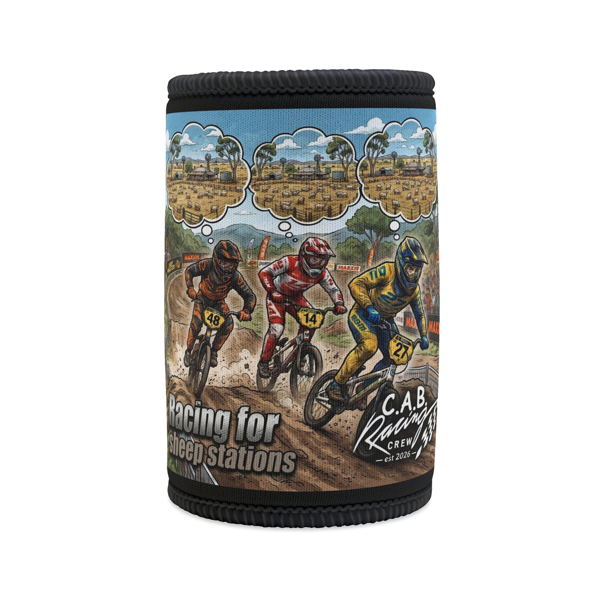 Stubby Cooler — 'Racing for Sheep Stations' C.A.B Racing Can Cooler