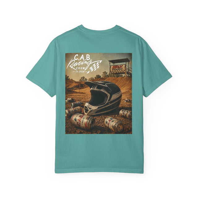 Racing Crew T-Shirt — C.A.B. Racing Helmet Graphic Tee
