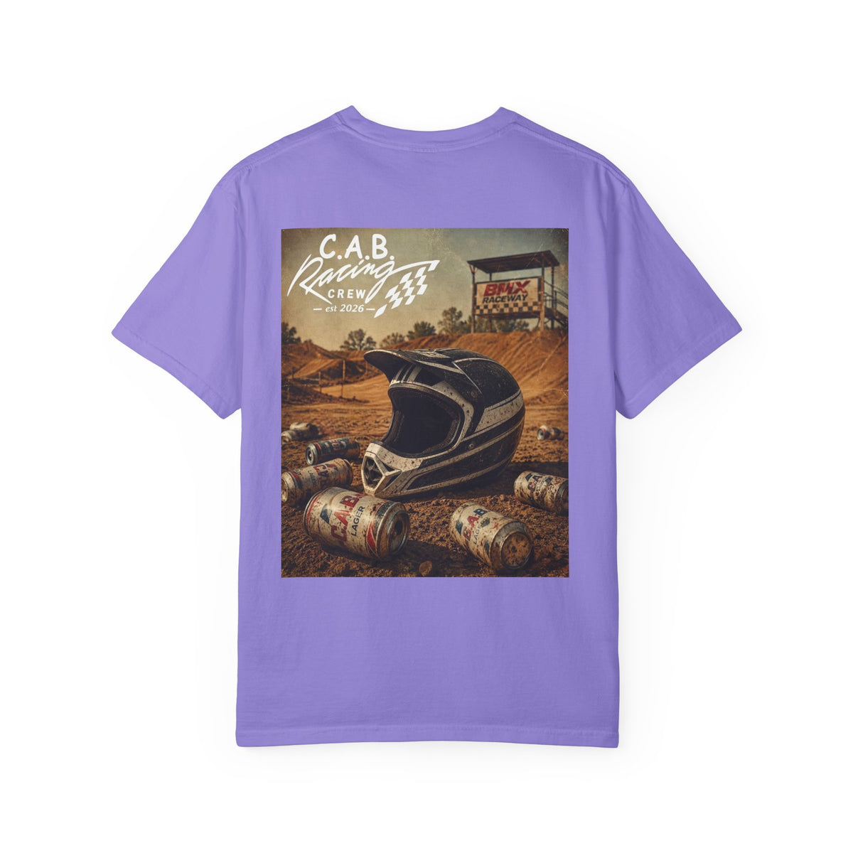Racing Crew T-Shirt — C.A.B. Racing Helmet Graphic Tee
