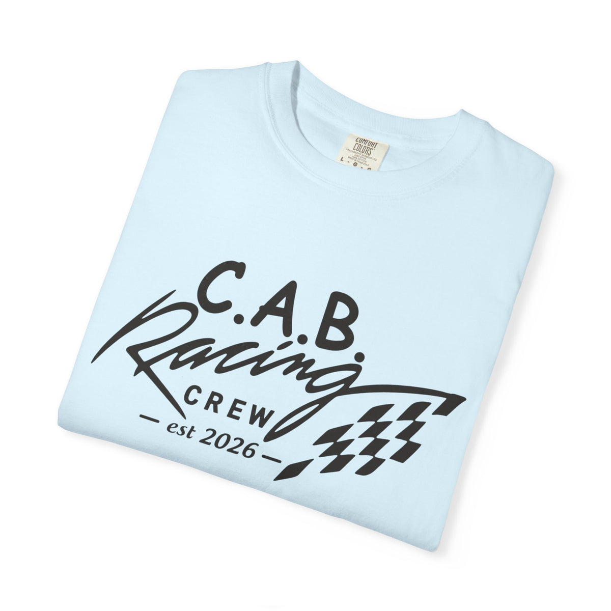 Racing Crew T-Shirt — C.A.B. Racing Helmet Graphic Tee