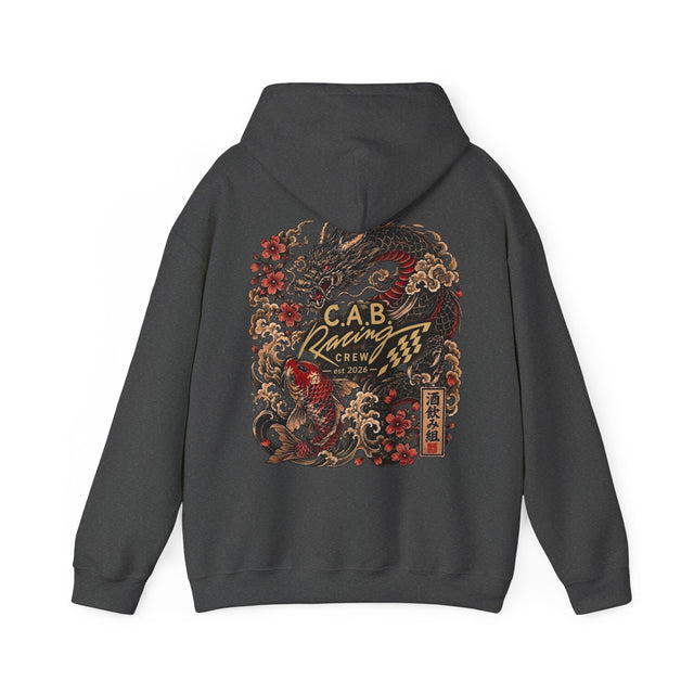 C.A.B Racing Crew Hoodie — Koi & Dragon Japanese Streetwear