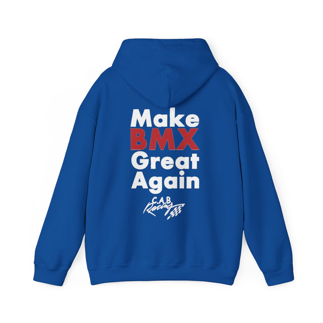 C.A.B. Racing Crew Hoodie - "Make BMX Great Again" Graphic Sweatshirt