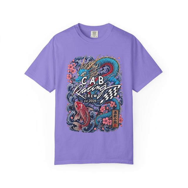 C.A.B. Racing Crew - "Blue Dragon & Koi" Graphic Tee