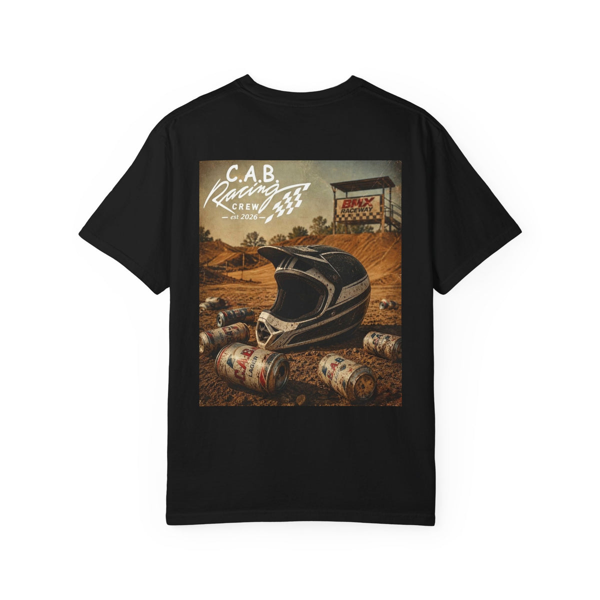 C.A.B. Racing Crew T-Shirt — Helmet Design