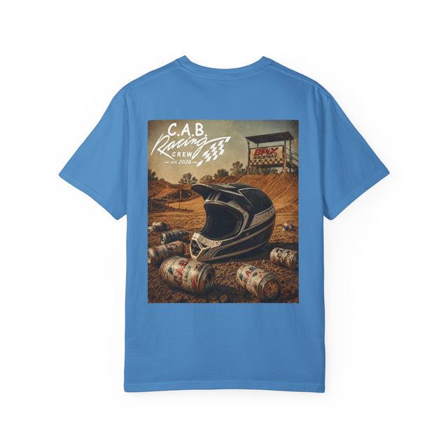 Racing Crew T-Shirt — C.A.B. Racing Helmet Graphic Tee