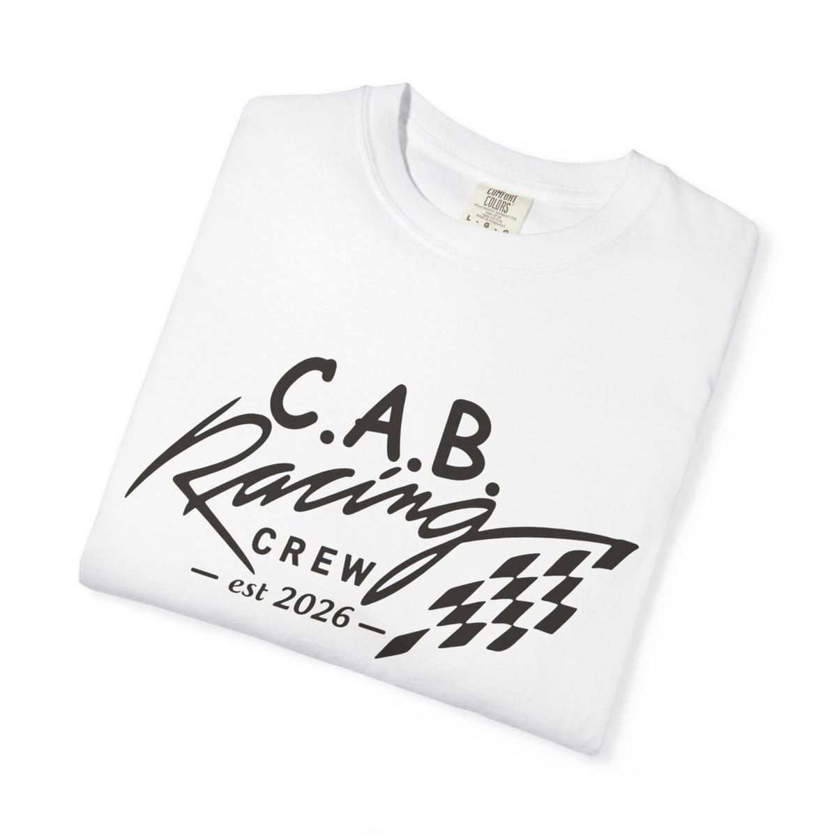 Racing Crew T-Shirt — C.A.B. Racing Helmet Graphic Tee