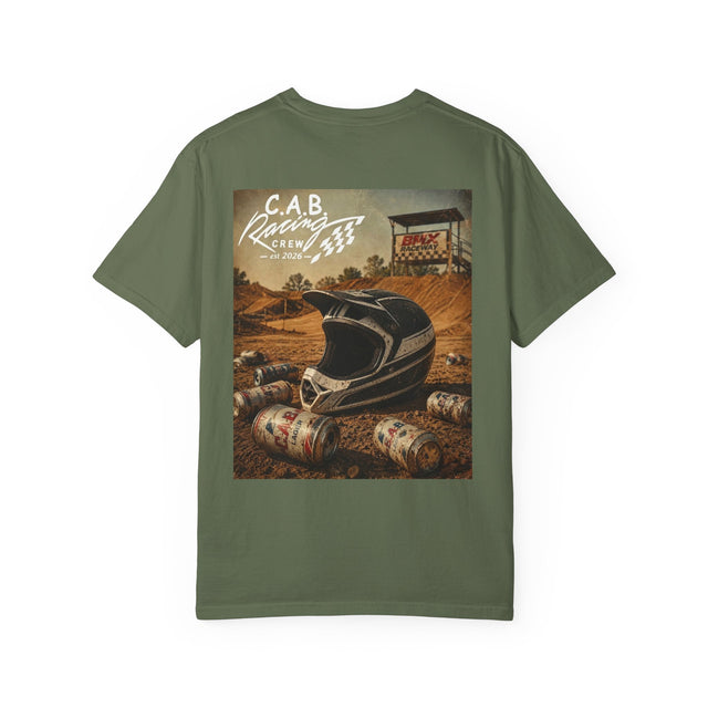 Racing Crew T-Shirt — C.A.B. Racing Helmet Graphic Tee