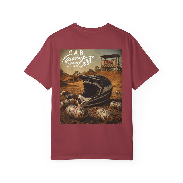 Racing Crew T-Shirt — C.A.B. Racing Helmet Graphic Tee