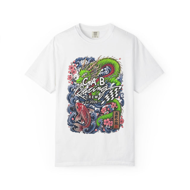 C.A.B. Racing Crew — "Green Dragon & Koi" Graphic tee