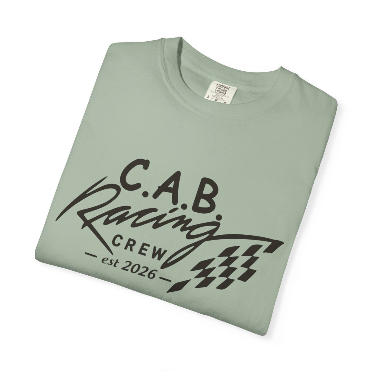 Racing Crew T-Shirt — C.A.B. Racing Helmet Graphic Tee