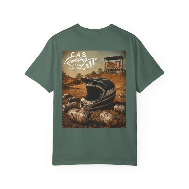 Racing Crew T-Shirt — C.A.B. Racing Helmet Graphic Tee