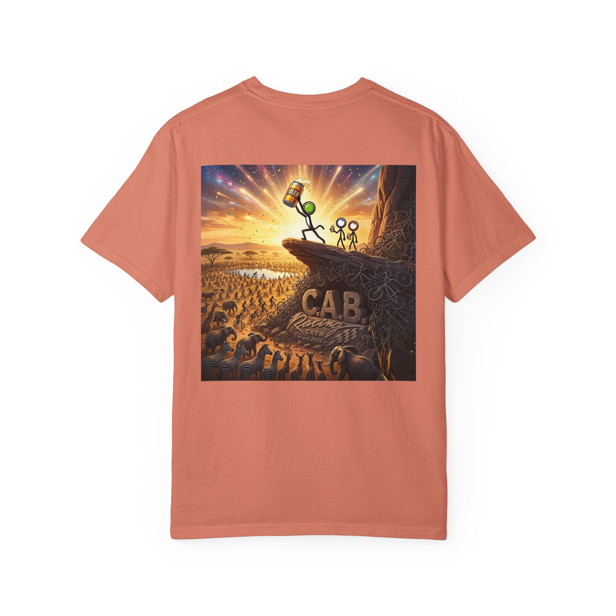 Racing Crew T-Shirt — "C.A.B. Racing Crew - Beer King" Graphic Tee