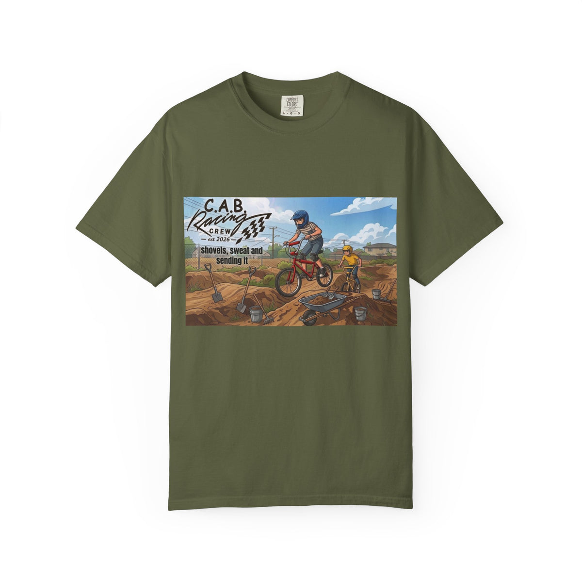 C.A.B. Racing Crew - " Shovels, and sweat" Graphic T-Shirt