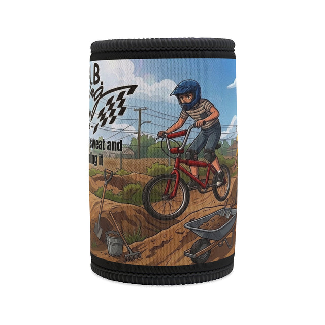 Stubby Cooler — C.A.B. Racing Crew "Shovels and sweat" Can Cooler